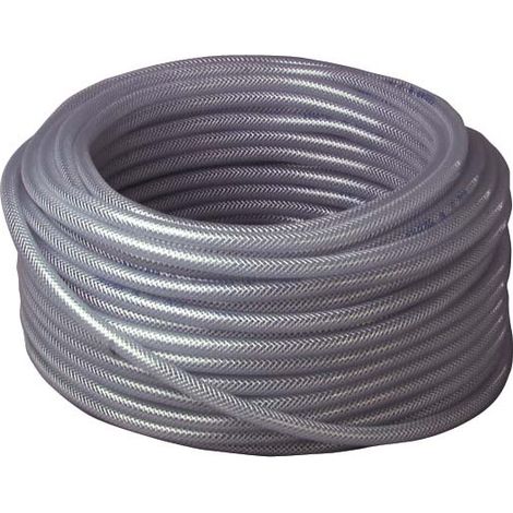 Fitt – Tuyau à air comprimé et liquide alimentaire en PVC 8x14mm 50m – Pression 15 bars – Renforcement par tresse textile – 6469