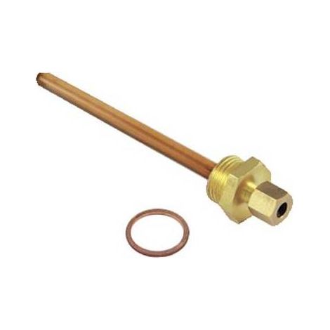 POZZETTO PER SONDA PER IMPIANTI SOLARI Misura: 1/2" x D. 6 - L. 123 mm