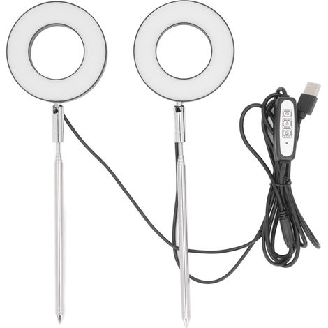 Lumière de croissance LED pleine spectre extensible 2 têtes 4 vitesses variateur 3 modes minuterie pour plantes succulentes en pot (1/5)
