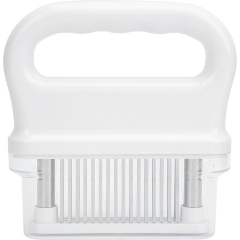 Household 48-Pin Stainless Steel Loose Meat Needle Steak Needle Meat Tenderizer Tool Kitchen UtensilsWhite (1/5)