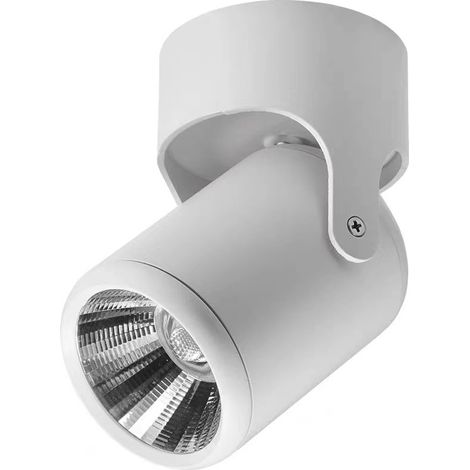 White Indoor Spotlight, White LED Ceiling Spotlight Adjustable Ceiling Spotlight (Warm White Light) (1/5)