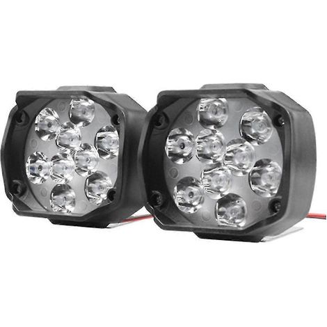 Lot de 2 phares avant étanches à 9 LED pour vélos et motos électriques. (1/5)