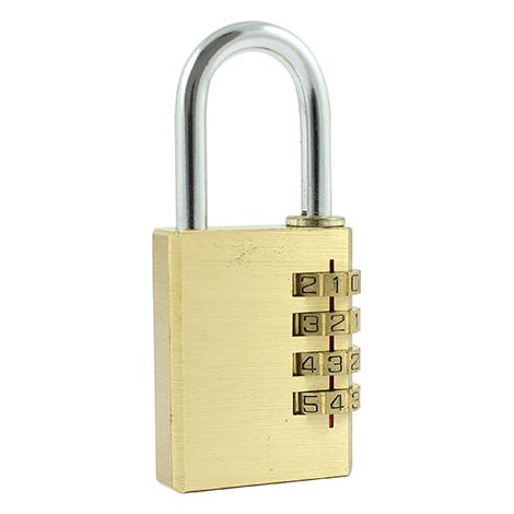 TIMCO Brass Combination Padlock - 21mm