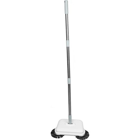 Balai manuel 2 en 1 pour usage humide et sec, rotation à 360°, silencieux, pour sols en bois et carrelage. (1/5)