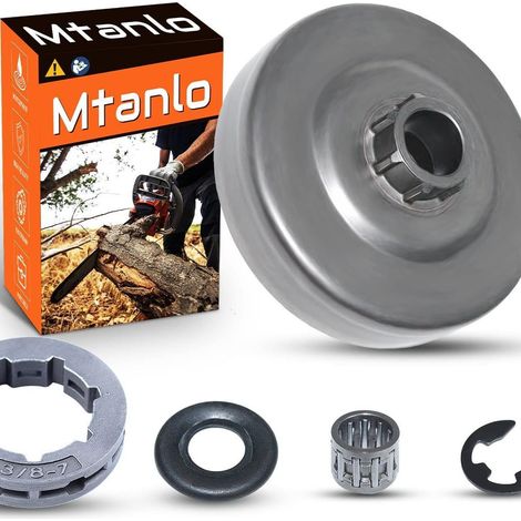 Kupplungs- & Trommel-Kit kompatibel mit Husqvarna 390 390XP 385 385XP - Nadellager, Kettenrad (1/5)