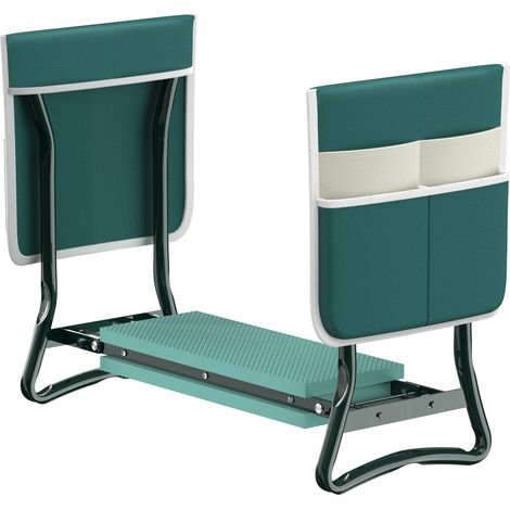 Toboli Inginocchiatoio da giardino 2 in 1 Sgabello e cuscino imbottito Richiudibile Portata 150 kg (1/5)