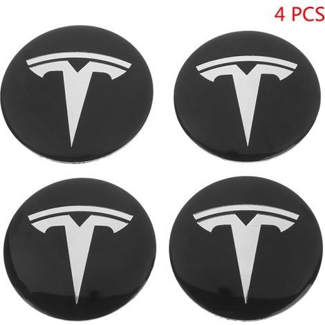 Kit de 4 enjoliveurs centraux de roue pour Tesla Model 3 Y Tesla Accesso Argent (1/5)