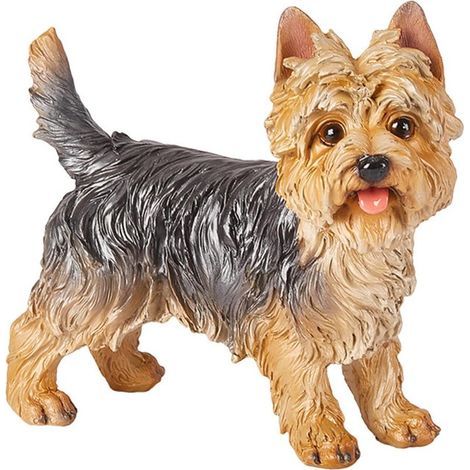 Tierfigur für den Garten, Yorkshire-Terrier-Statue, Hundefigur aus Kunstharz (1/5)
