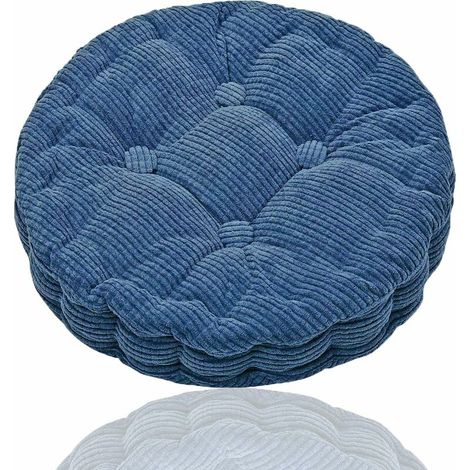 Round pillow cushion, hanging chair cushion, soft seat cushion, comfortable seat, yoga meditation home, kitchen, dining room, office 4545cm Blue (1/5)