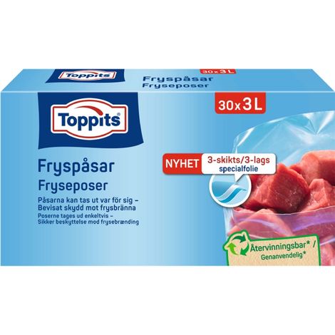 Bolsas de basura de 3 l, paquete de 30