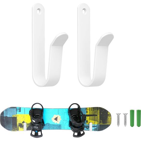 Support Skateboard Mural,Support Mural Horizontal pour Skateboard,Noir Support pour Snowboard,Rangement et présentoir Portables pour Snowboard,skiboard,Longboard,Skateboard (1/5)
