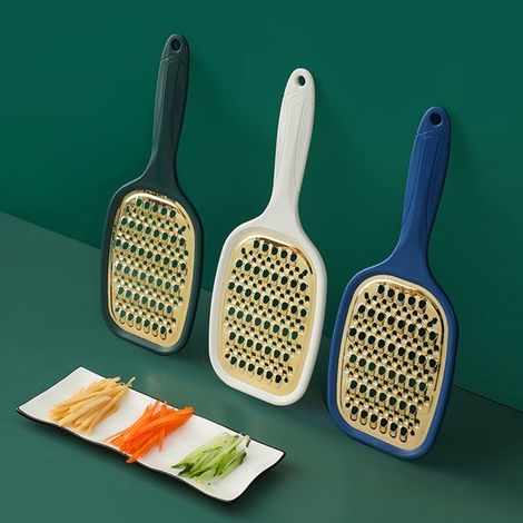 Rallador - Rallador de verduras - Rallador de patatas - Fácil de limpiar - Ahorra espacio - Utensilio de cocina para el hogar (verde) (1/5)