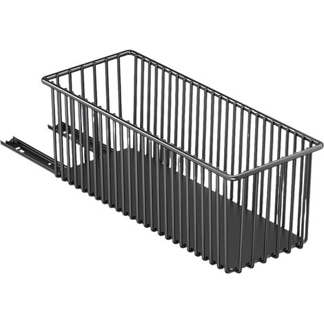 Panier métallique extractible facile d'accès pour un rangement soigné de la cuisine et de la salle de bain, structure robuste en acier au carbone, 16 cm de large, organiseurs de cuisine (1/5)