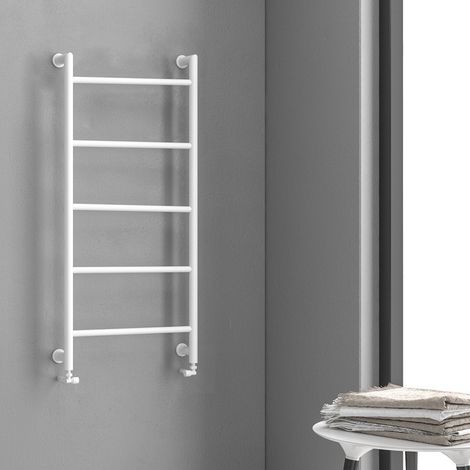 Termoarredo scalda salviette 1200x560mm colore bianco opaco KAM-D6012B kamalu