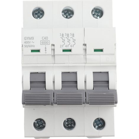GYM9-C65 3P 230/400VAC 50/60Hz IP20 Leitungsschutzschalter, Fehlerstromschutzschalter, 40A Stromstärke (1/5)