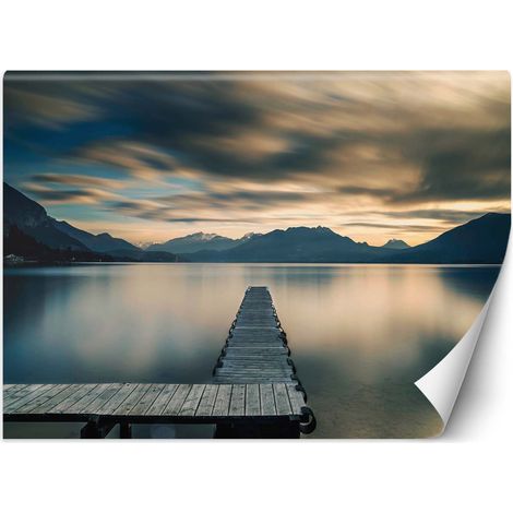 Carta Da Parati, Ponte di legno con vista sul lago - 250x175 (1/5)