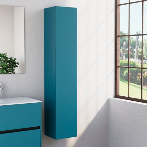 Inda - Colonna bagno con anta DX e 4 ripiani 30x160 cm - Avio (1/4)