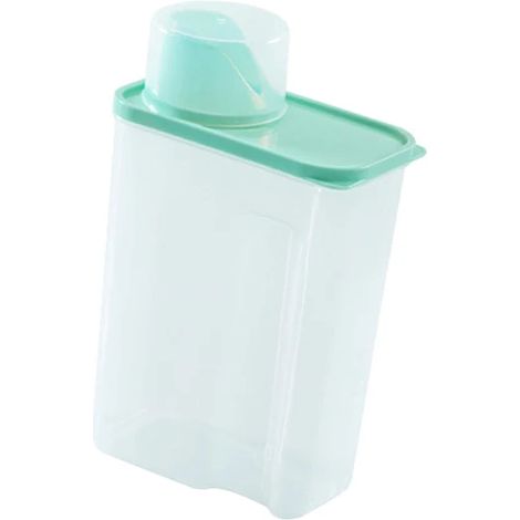 Bidon de détergent transparent de 3 litres pour lessive, pour un usage domestique et un rangement pratique, adapté aux espaces intérieurs et aux routines quotidiennes.-AquaForge (1/4)