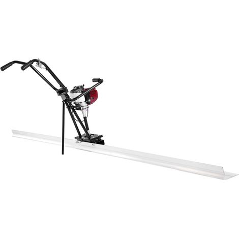 Mophorn Regla de Hormigón, Juego de Barras de Borde Recto para Tablero de Aluminio de 1,2 m, Motor Vibratorio de 4 Tiempos, con Manijas Ajustables en Altura y Rotación de 360°, 1220 x 670 x 1060 mm