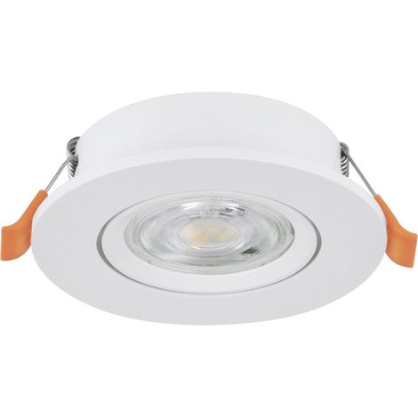 Faretto Incasso Moderno Barranco Plastiche Bianche Led 4,5W 450Lm Ip20 (1/3)