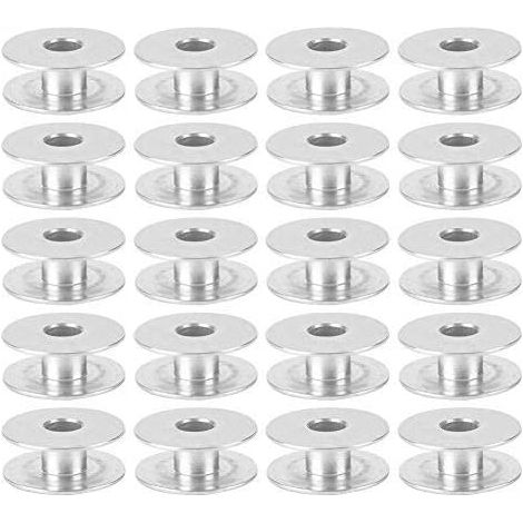 100 pcs Bobines De Machine À Coudre, Bobine De Fil en Aluminium Universelle Bobine Vide pour Machine À Coudre Plat Machines À Coudre Industrielles Accessoires (1/5)