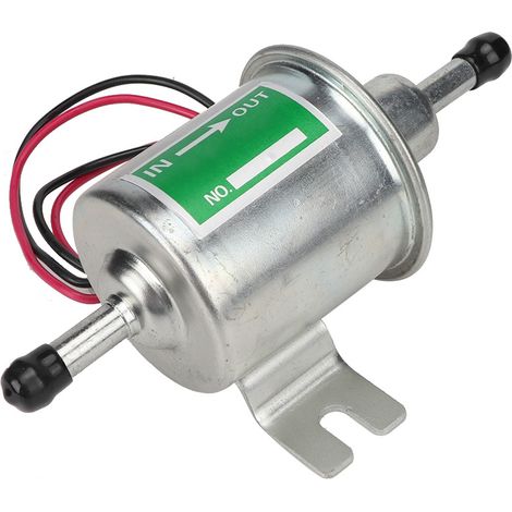Pompe à carburant électrique Universal 24V Boat en ligne Remplacement diesel à essence (argent).