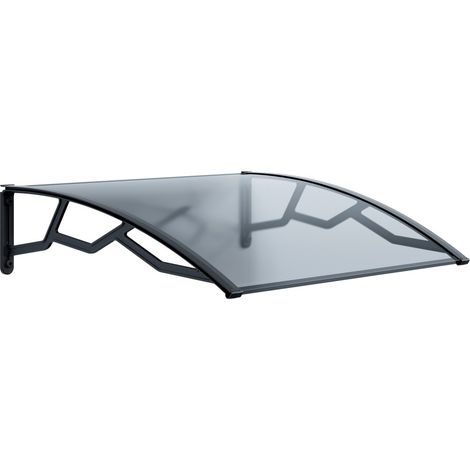 Artplast – Auvent de porte d'entrée 100 x 120 cm – Polycarbonate alvéolé 4 mm – Structure en polypropylène recyclé – Résistant aux intempéries (1/4)