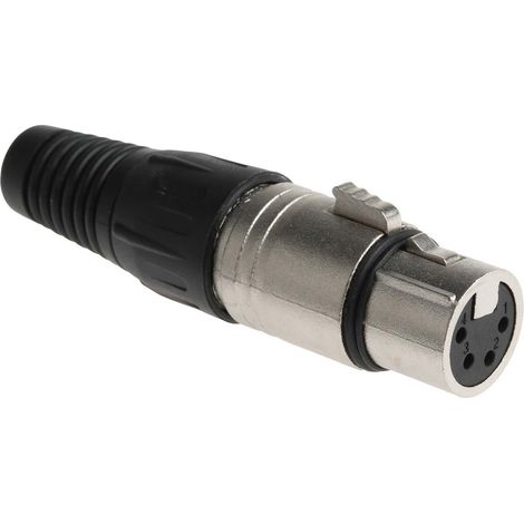 RS PRO-Connecteur XLR Femelle Droit 4 voies Montage sur câble ( Prix pour 1 )