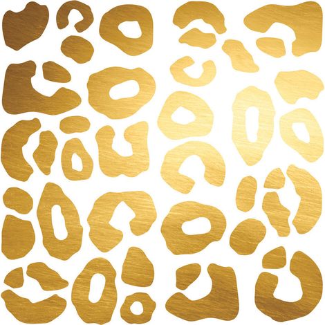 Stickers - Tâches Dorées De Léopards - Hauteur 44.13 cm (1/3)