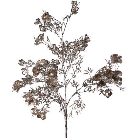 Ramo decorativo color marrone per decorazioni e composizioni di fiori h 85 cm