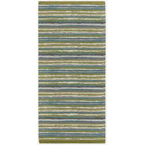 Tappeto passatoia cucina antiscivolo lavabile Laos Green