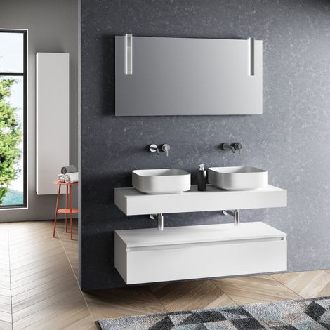 Ensemble de salle de bain 8 pièces YOKA blanc