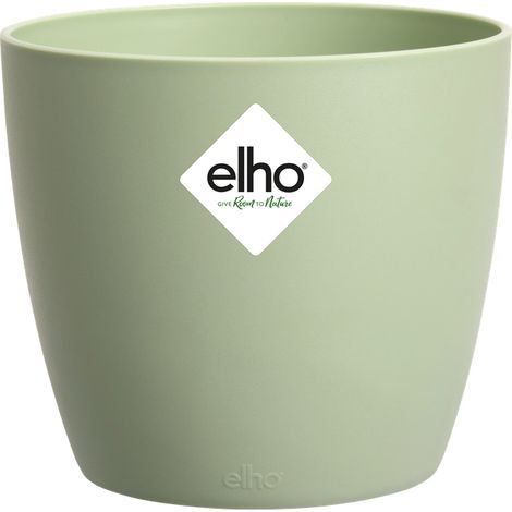 Elho Brussels Rond 18 - Vert - L 18 x B 18.3 x H 17 cm - intérieur - 100% recyclé