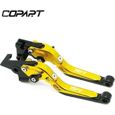 Accessoires moto pour Yamaha YZFR1 YZF-R1 YZF R1 1999-2018 : leviers de frein et d'embrayage pliables et extensibles avec protection (GLBKGLBK) (1/5)