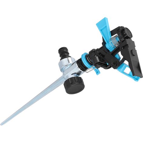 Arroseur automatique pour pelouse avec rotation à 360°, un dispositif d'arrosage pour pelouses et jardins en plastique. (1/5)