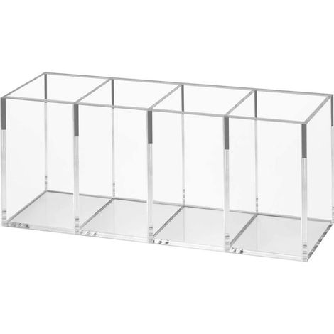 Plateau organisateur de maquillage, acrylique transparent (4 cellules)-Fei Yu