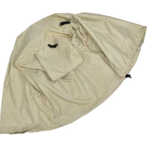 63,5 x 50,8 x 48 cm Hundekäfigabdeckung, wasserdicht, Haustier-Zwingerabdeckung, Sonnenschutz für Tierboxen, für Zuhause und draußen, Beige (1/5)