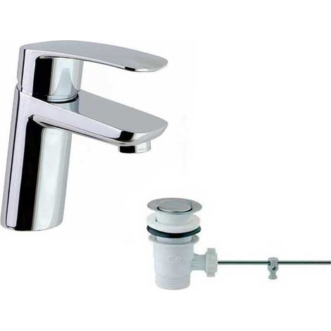 Mitigeur de lavabo "New fly", hauteur 151mm, avec vidage. (1/2)