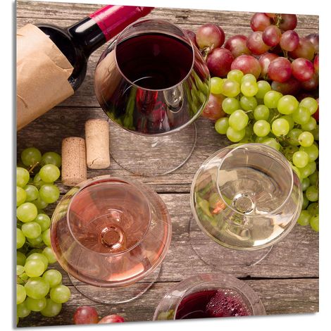 GLASPLATTE FÜR KÜCHE 60x65 Wein (1/5)
