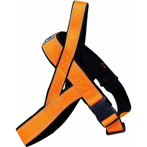 Harnais norvégien réfléchissant orange néoprène nylon 60-70cm (1/3)
