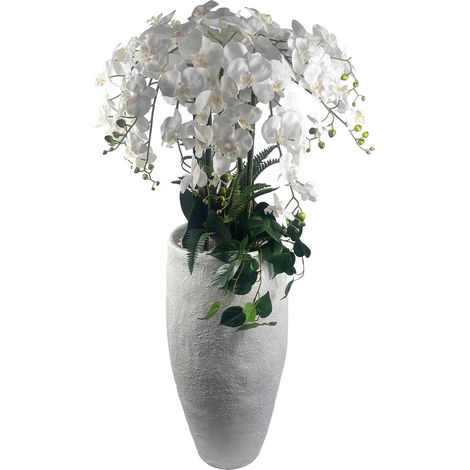 150cm White Orchid Potted Display Artificial (1/5)