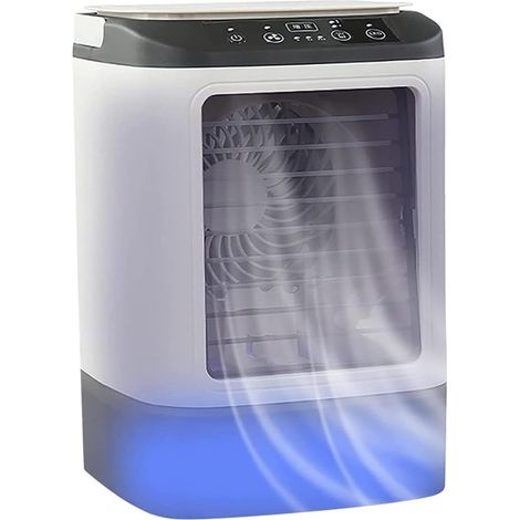 Mobiler, leiser Klimatisator, 900 ml tragbares Klimatisierungsgerät, Mini-Luftkühler, USB-Ventilator, 4-in-1-Luftkühler (1/4)