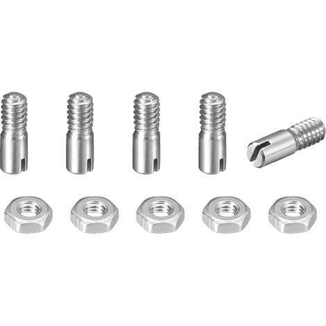 5Pcs Goujon Cylindrique À Fente M2.5 x 6mm Acier Inoxydable 304 (1/5)