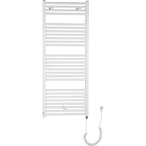 Aqualine Scaldasalviette - Scaldasalviette Direct-E, 60x132 cm, 600W, bianco ILE36T