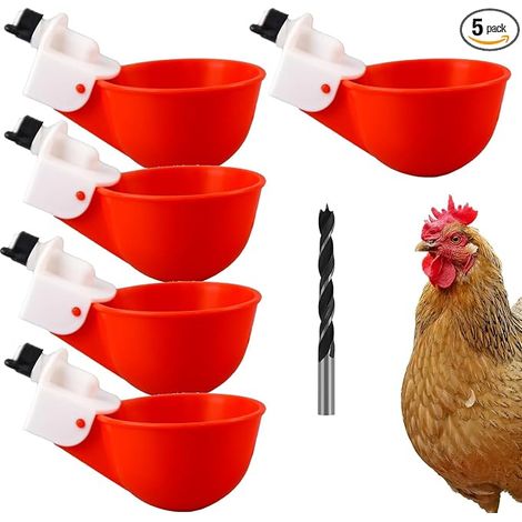 Chicken Water Dispenser Drill Chicken Duck Goose Turkey Pigeon (1/5)