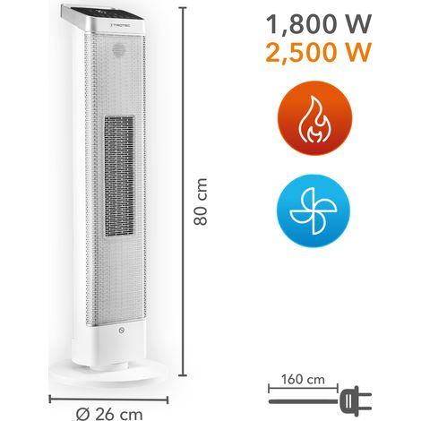 TROTEC Termoventilatore ceramico TFC 25 E Riscaldatore a ventola 2-in-1: riscaldatore in inverno e rinfrescante ventilatore in estate (1/8)