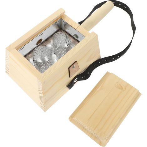 Boîte de Moxibustion en Bois Multifonctionnelle Anti-brûlure Poignée sans Vernis, Ventre Cou, 1 Set D'outil de Thérapie par Moxibustion (1/5)