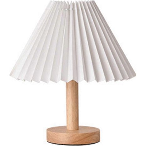 Lampe de chevet plissée blanche 7W A1 - Rechargeable par USB (1/5)