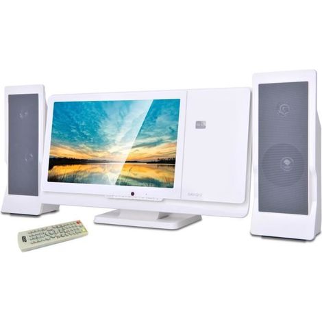 HiFi-Anlage - INOVALLEY - CH43-DVD - DVD/CD-Player - 12" Bildschirm - 60W - FM - USB 2.0 - SD/MMC - AV - Mehrsprachig - 2.0CH