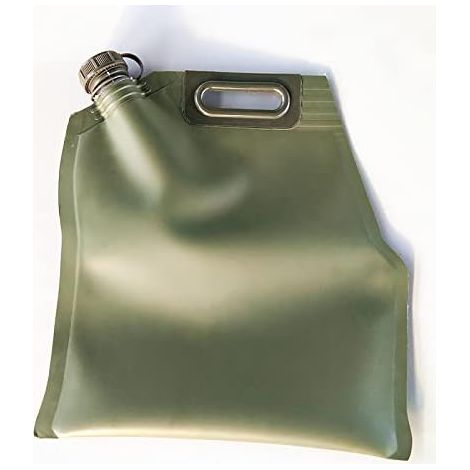 Petrol Jerrycan, Collapsible Petrol Tank 5L-30L Plastic Petrol Drum, Portable Soft Oil Bag Green Emergency Fuel Tanks (Size: 10L) (1/5)